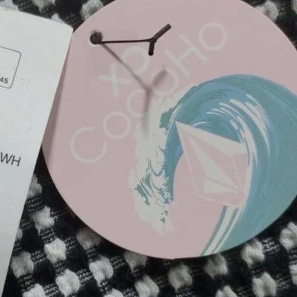 Volcom Coco Black and White Check Textured Knit Dress Size M Reg. $62 - Picture 8 of 13